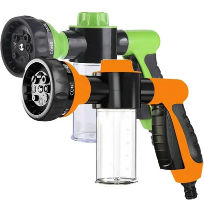 Pressure Hose Nozzle Foam Gun 8 in 1 Jet Spray Gun Soap Dispenser Garden Watering Horse Dog Animal Car Washing Tool Dropshipping